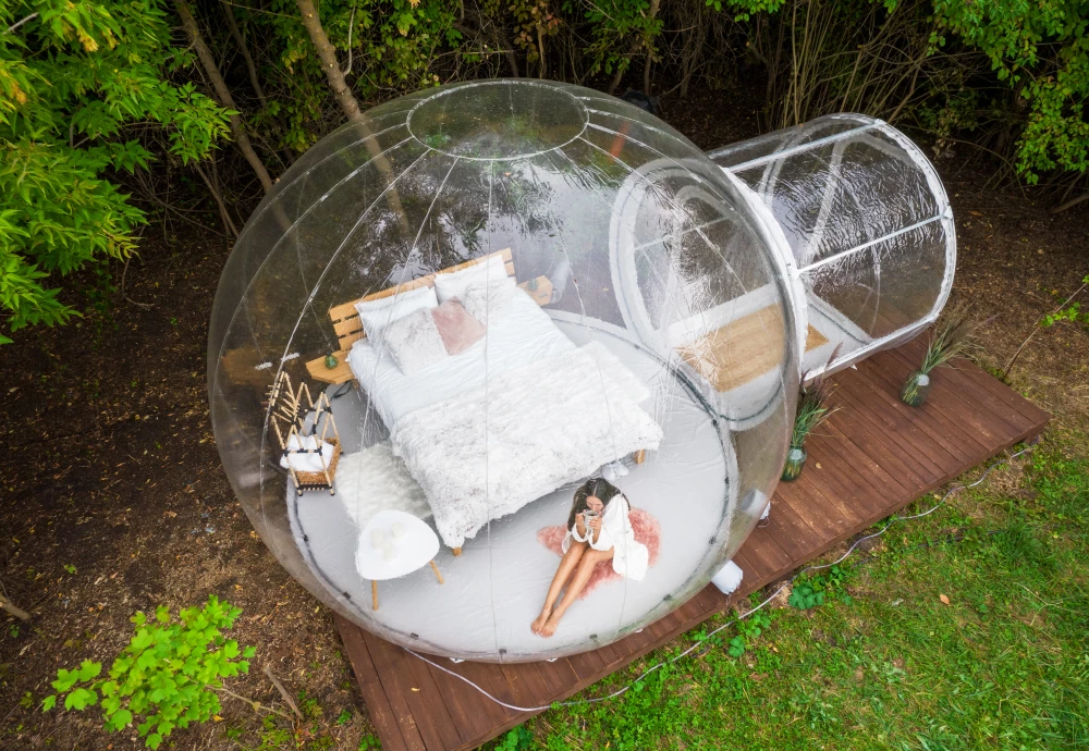 transparent bubble tent